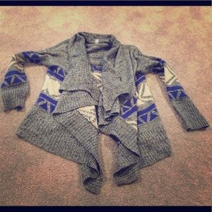 Large Boutique Open Front Sweater